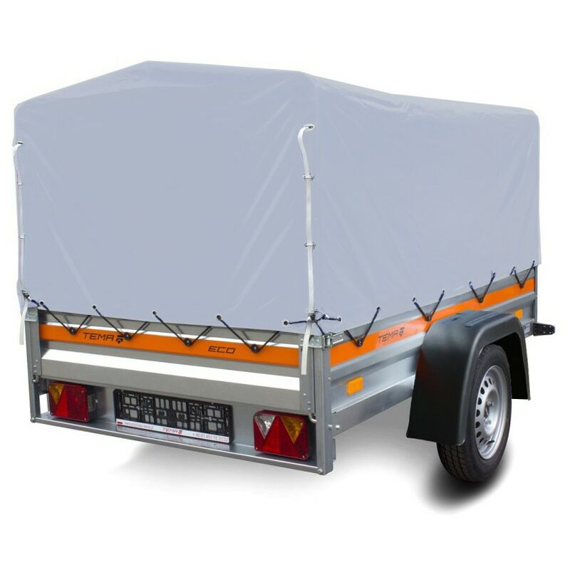 Tema Remorque bâchée basculante 125 X 205 X H110 Gris – Image 3