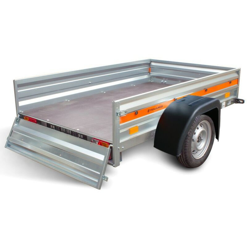 Tema Remorque bâchée basculante 125 X 205 X H110 Gris – Image 4