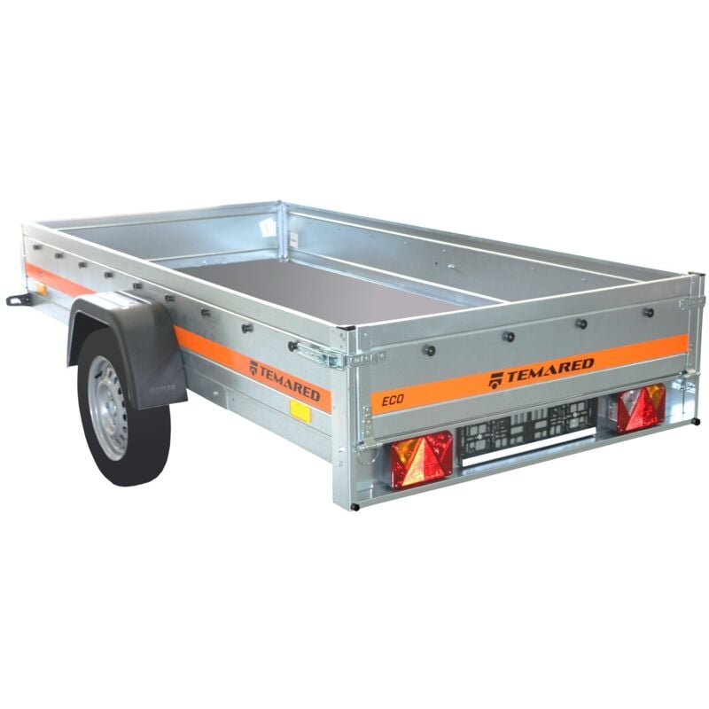 Tema Remorque bâchée basculante Double essieu 263X125cm ECO2612/2 Kipp – Image 4
