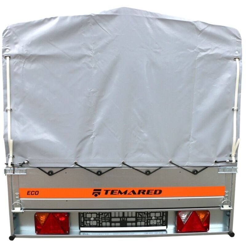 Tema Remorque bâchée basculante Double essieu 263X125cm ECO2612/2 Kipp – Image 5