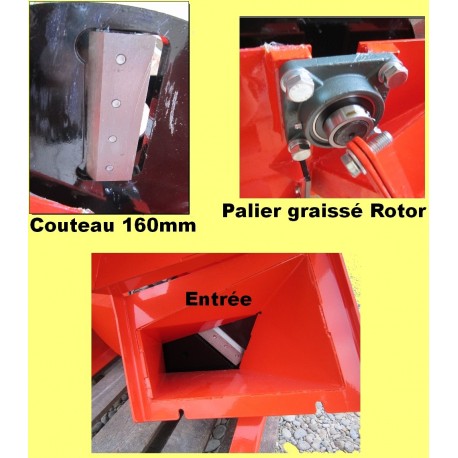 Broyeur de Branches Br 16 – Prise de Force - Tracteur – 10 à 13cm – Image 8