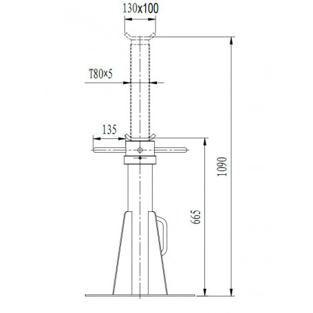 Chandelle Professionnelle Extra Lourde 20 Tonnes - Modèle à Vis - Haut Mw Tools – Image 3