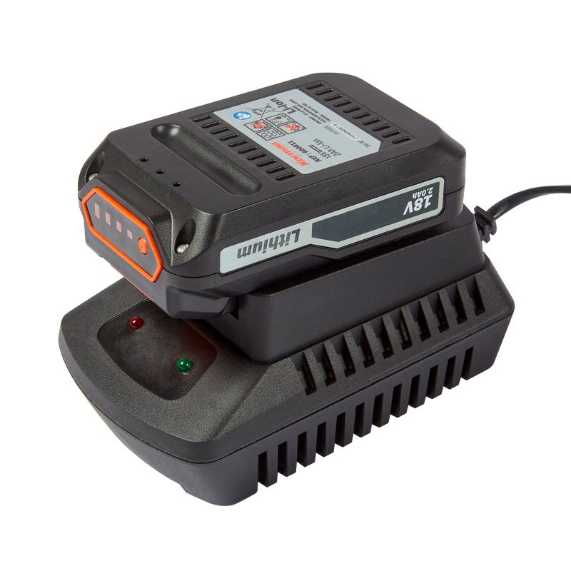 Coupe-Bordure sans Fil 18v Li-Ion + Batterie 18v 2ah + Chargeur Rapide 18v Korman – Image 2