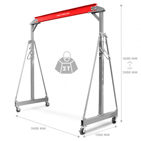 Grue à Portique Mobile 2 T Mw Tools – Image 4