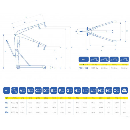 Grue de Garage 0,5 T Omcn – Image 2