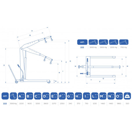 Grue de Garage 3 T Omcn – Image 2