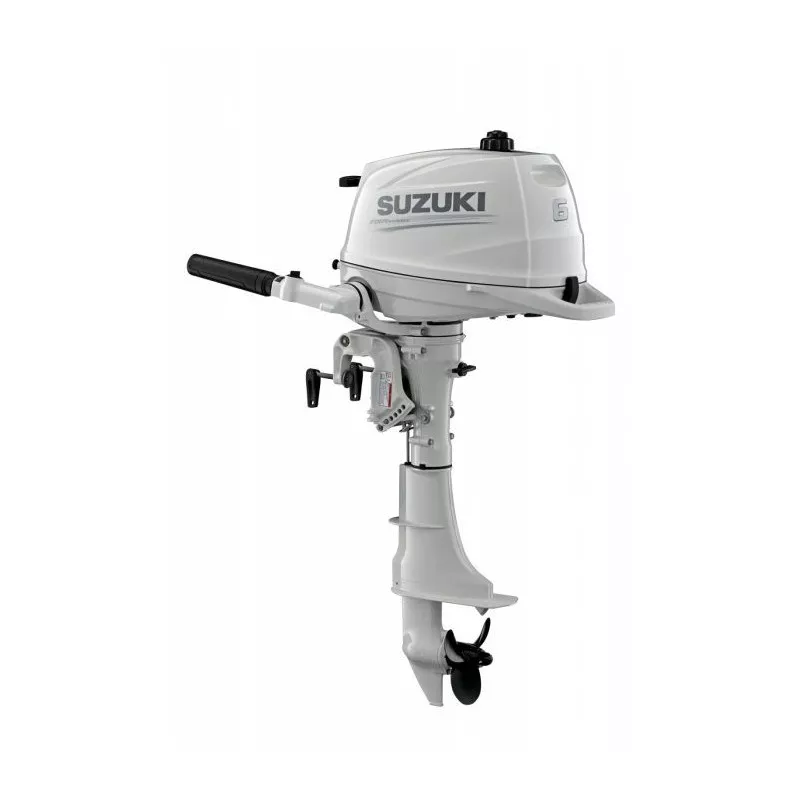 Moteur Hors-Bord 4t Suzuki 6cv Arbre Court Blanc