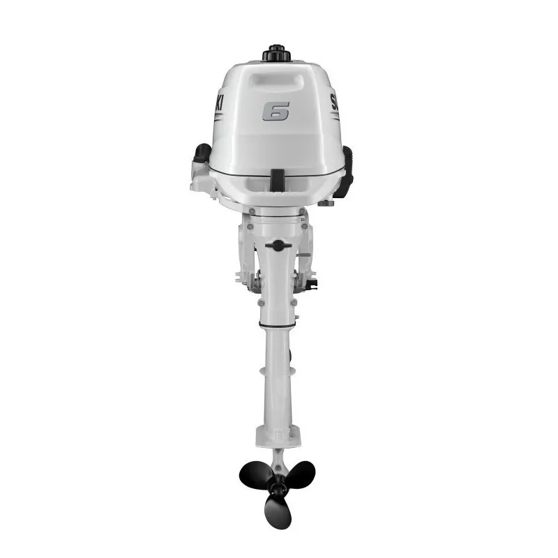 Moteur Hors-Bord 4t Suzuki 6cv Arbre Court Blanc – Image 2