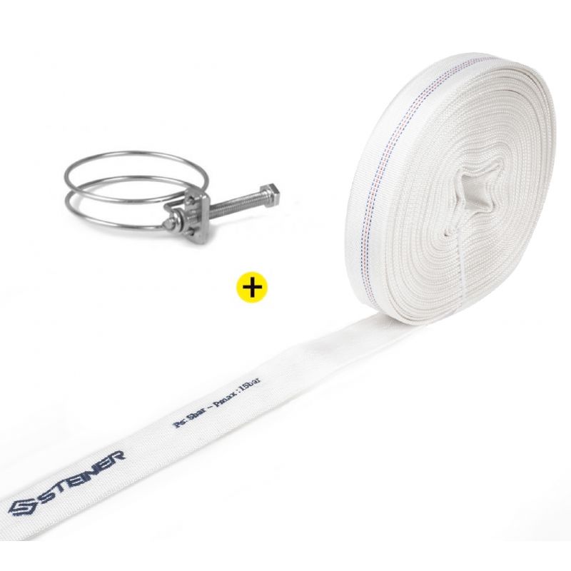 Motopompe Thermique 2t 51.7cc 15m³/h + Tuyau de Refoulement Steiner – Image 3