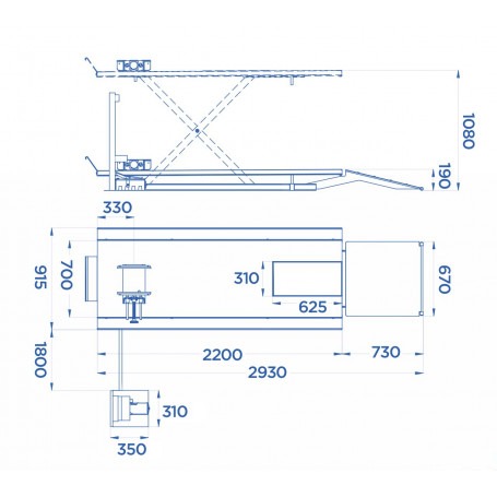 Pont Moto Hydropneumatique 500 Kg – Image 2