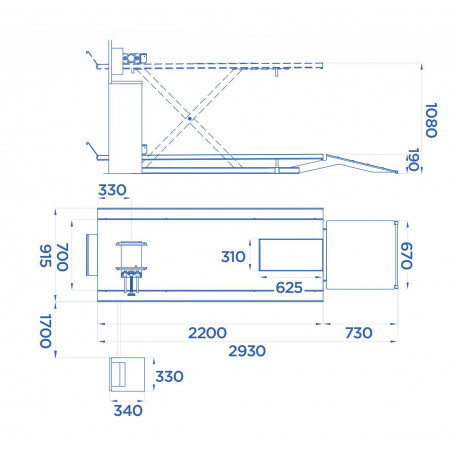 Pont Moto Électro-Hydraulique 500 Kg – Image 2
