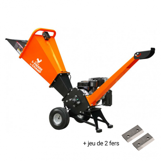 Pack Broyeur de Végétaux Thermique 212cc 60mm + 2 Fers St Pierre du Champ – Image 2