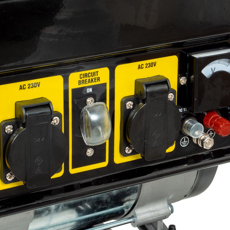 Pack Groupe Electrogène Essence 208cc 3000w Max + Kit Roues et Poignées de Transport – Image 4