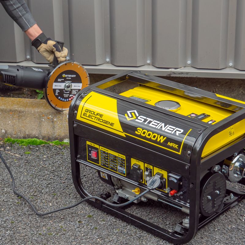 Pack Groupe Electrogène Essence 208cc 3000w Max + Kit Roues et Poignées de Transport – Image 8