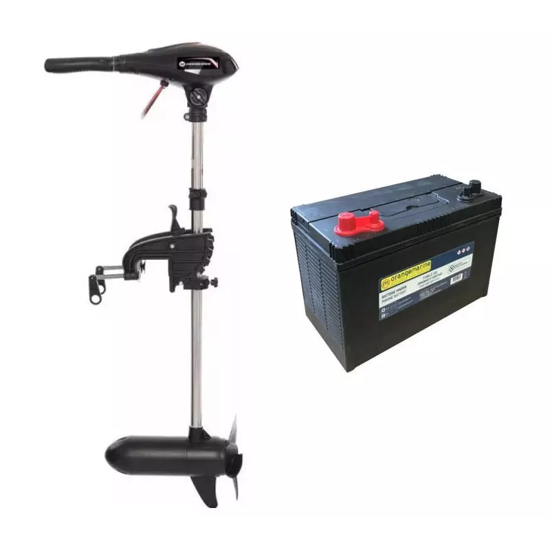 Pack Moteur Électrique 65lbs + Batterie à Décharge Lente 75ah