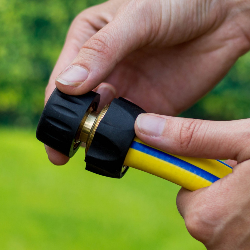 Pack Tuyau D’arrosage Ø19mm 25m + Pompe de Surface 800w + Kit D'aspiration 7m Ø25mm + Raccords – Image 9