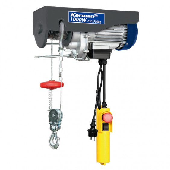 Palan Électrique 1000w 250/500kg Type Treuil à Câble Électrique