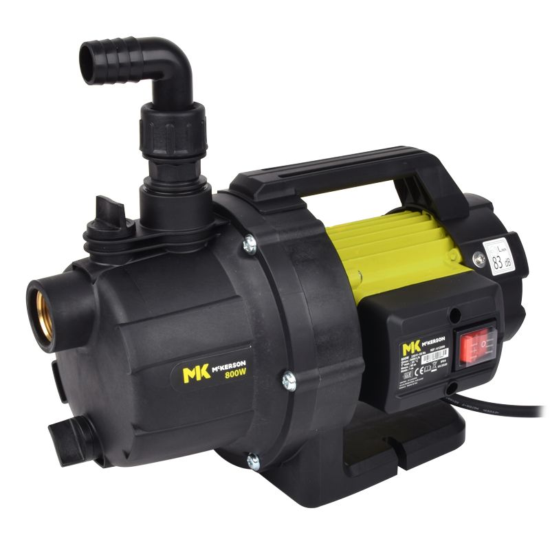 Pompe de Surface 800w Auto Amorçante Mc Kerson + Kit D'aspiration 7m Ø25mm avec Crépine Steiner – Image 2