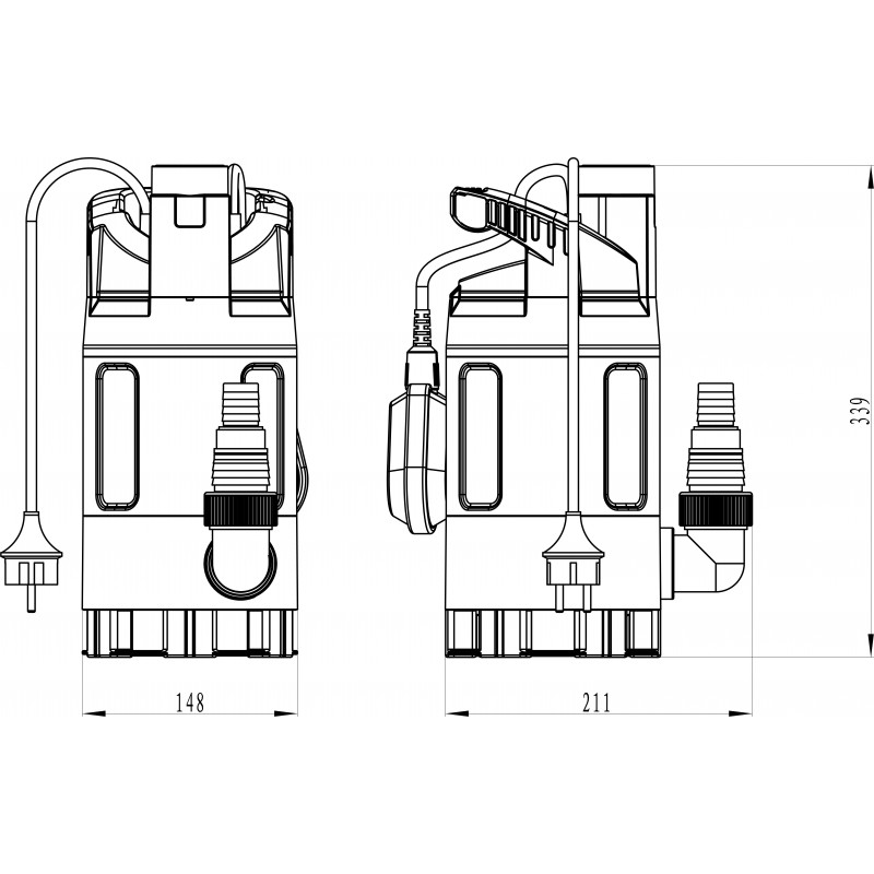Pompe Immergée Eaux Chargées 500w Korman – Image 7