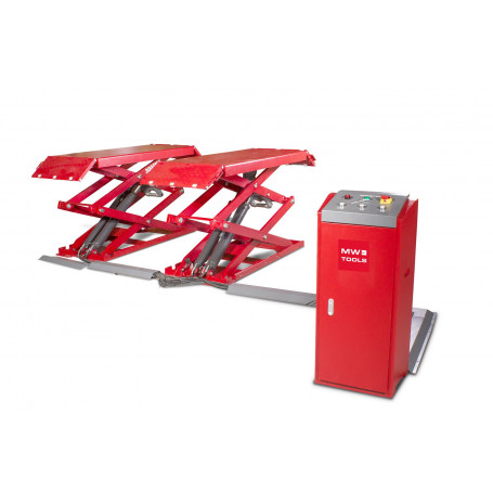 Pont Élévateur à Ciseaux 3t 1850mm Version Longue 3x400v Mw Tools Sl300u