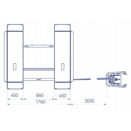 Pont Élévateur à Ciseaux Électrohydraulique 3.0t Omcn 718 1.0m – Image 6