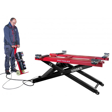 Pont Élévateur à Ciseaux Mobile 3t 220v Hauteur de Levage 980 Mm Mw tools msl300m – Image 3