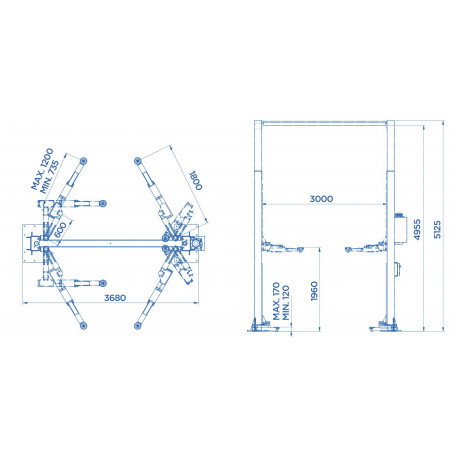 Pont Hydraulique 2 Colonnes 5,5 T Omcn O199/wrx – Image 3