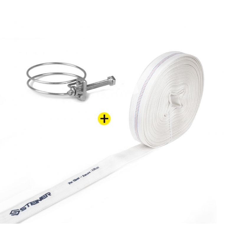 Tuyau de Refoulement Plat Ø25mm 25m Steiner