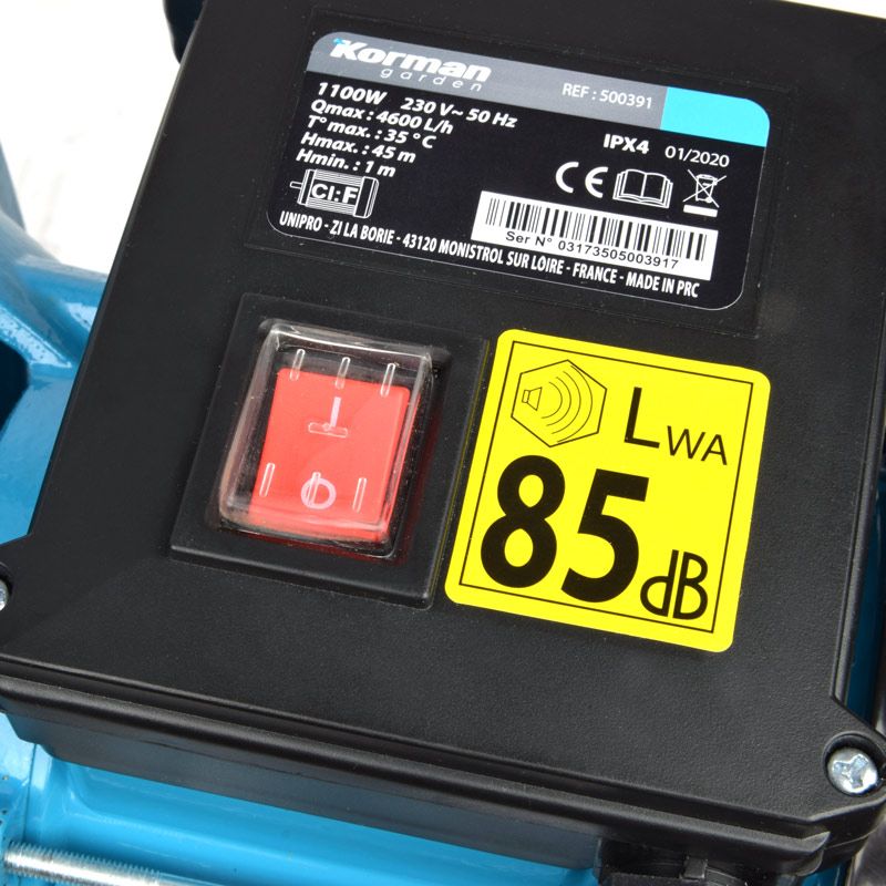 Surpresseur Fonte 1100w 24l Korman – Image 5