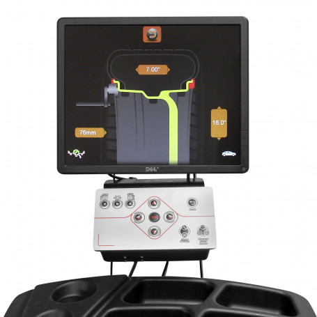 Équilibreuse de Roue Voiture Automatique Professionelle 220v Mw Tools – Image 2