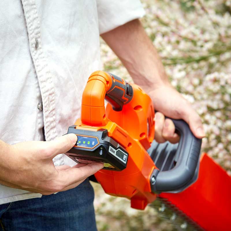 Taille Haie sans Fil 550mm 18v Li-Ion + Batterie 18v 2ah + Chargeur Rapide 18v Korman – Image 7